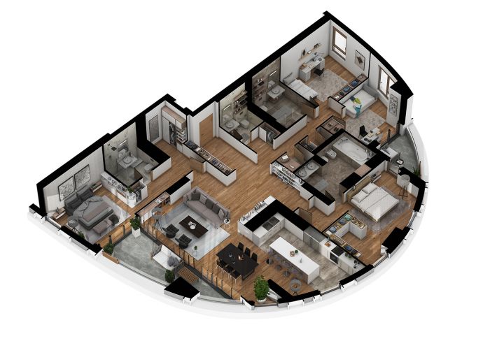 Penthouse - 3d image view