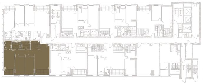 Three Bedrooms - Orientation of the apartment within the complex