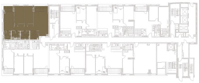 Three Bedrooms - Orientation of the apartment within the complex