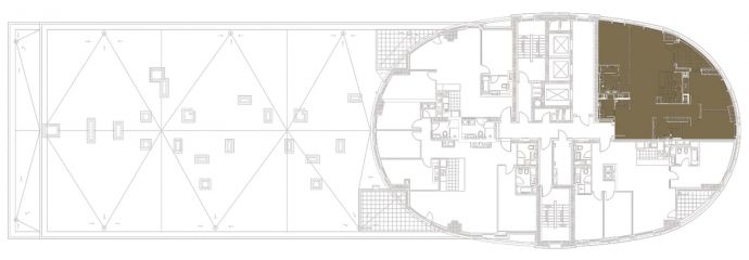 Three Bedrooms - Orientation of the apartment within the complex