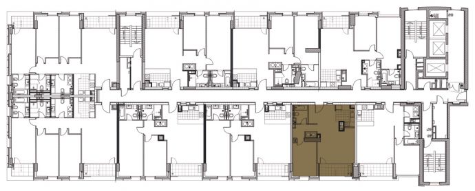 One Bedroom - Orientation of the apartment within the complex