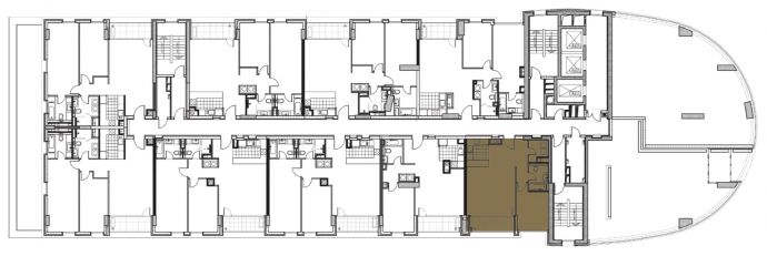 One Bedroom - Orientation of the apartment within the complex