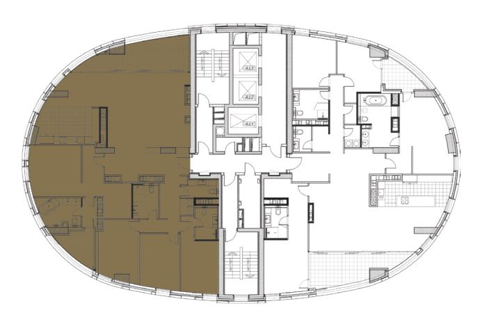 Penthouse - Orientation of the apartment within the complex