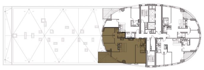 Four Bedrooms - Orientation of the apartment within the complex