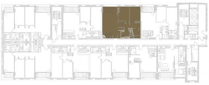 Two Bedrooms - Orientation of the apartment within the complex