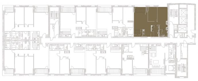 Two Bedrooms - Orientation of the apartment within the complex