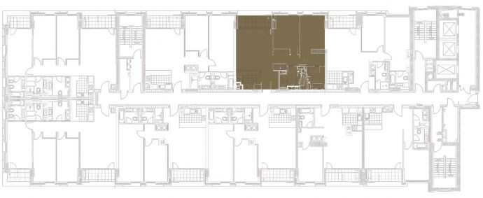 Two Bedrooms - Orientation of the apartment within the complex