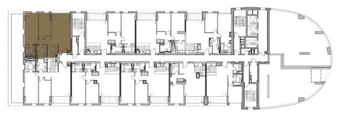 Two Bedrooms - Orientation of the apartment within the complex