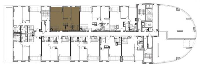 Two Bedrooms - Orientation of the apartment within the complex