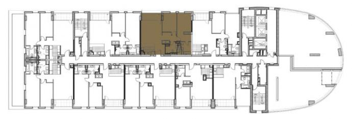 Two Bedrooms - Orientation of the apartment within the complex