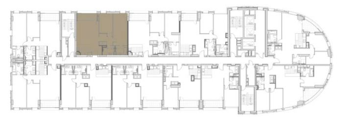 Two Bedrooms - Orientation of the apartment within the complex