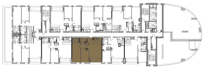 Two Bedrooms - Orientation of the apartment within the complex