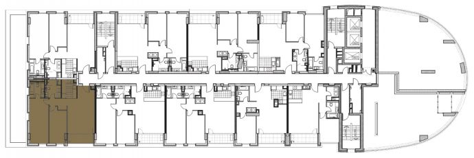 Two Bedrooms - Orientation of the apartment within the complex