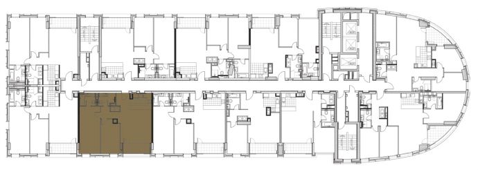 Two Bedrooms - Orientation of the apartment within the complex