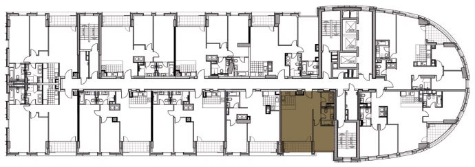 One Bedroom - Orientation of the apartment within the complex
